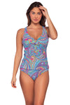 Sunsets Paisley Pop Elsie Tankini Top Cup Sizes E to H