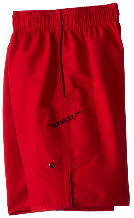 Speedo Boys' Marina Volley Board Shorts Atomic Red