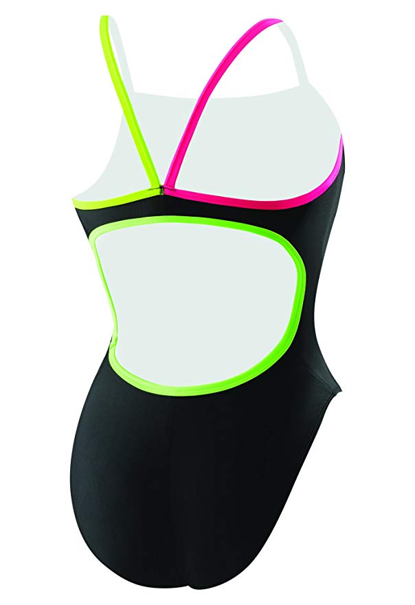 Speedo Girls' Flip Turns Solid Propel Back Pro Lite Black