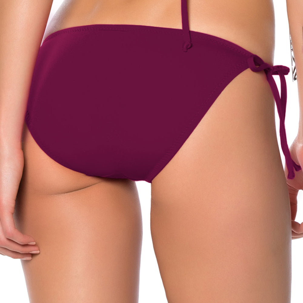 
                      
                        Becca By Rebecca Virtue Color Code Marsala Basic Tie Side Bikini Bottom - eSunWear.com
                      
                    