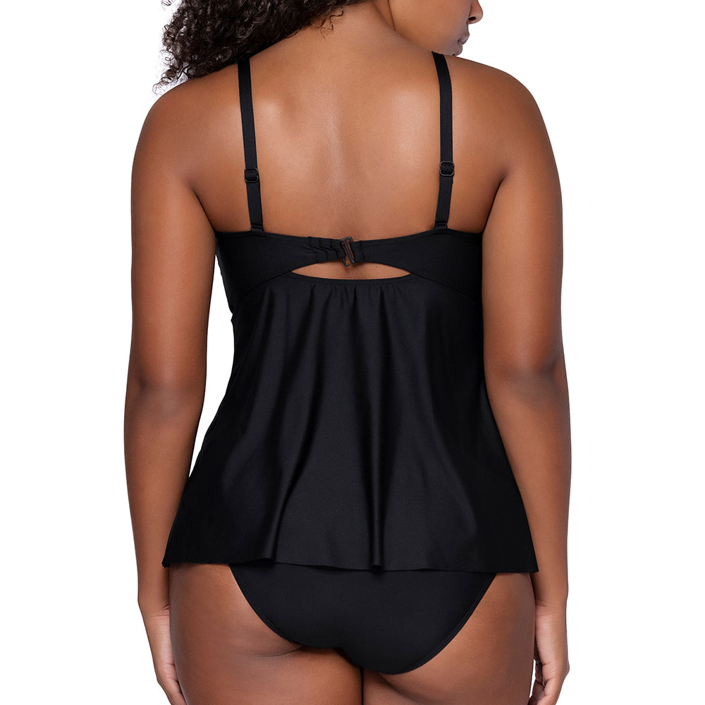 Sunsets Escape Black Tori Tankini Top