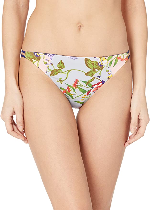 The Bikini Lab Tropical Garden Reversible Skimpy Bikini Bottom