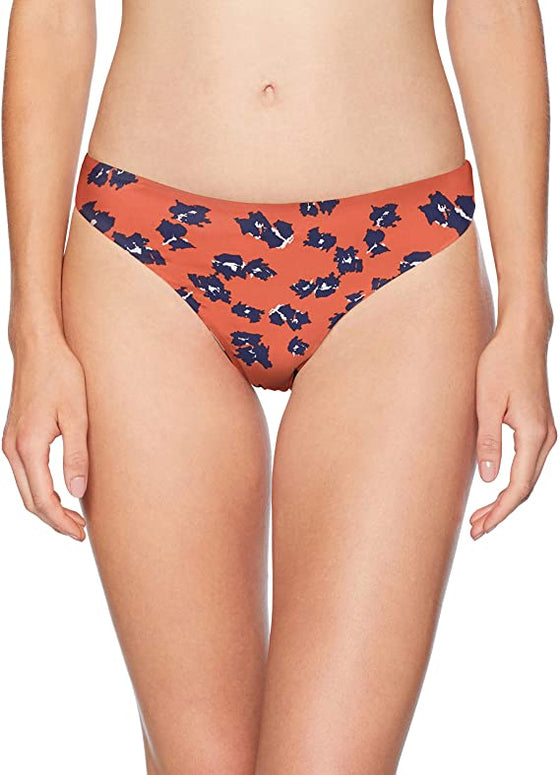 The Bikini Lab Orange Reversible Skimpy Cinched Back Hipster Bottom