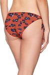 The Bikini Lab Orange Reversible Tide Side Bikini Bottom
