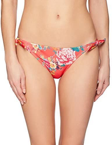 Hobie Swim Petal Pusher Tie Side Hot Coral Bikini Bottom