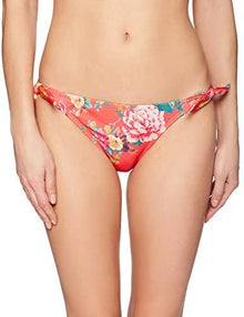  Hobie Women's Petal Pusher Tie Side Hot Coral Bikini Bottom