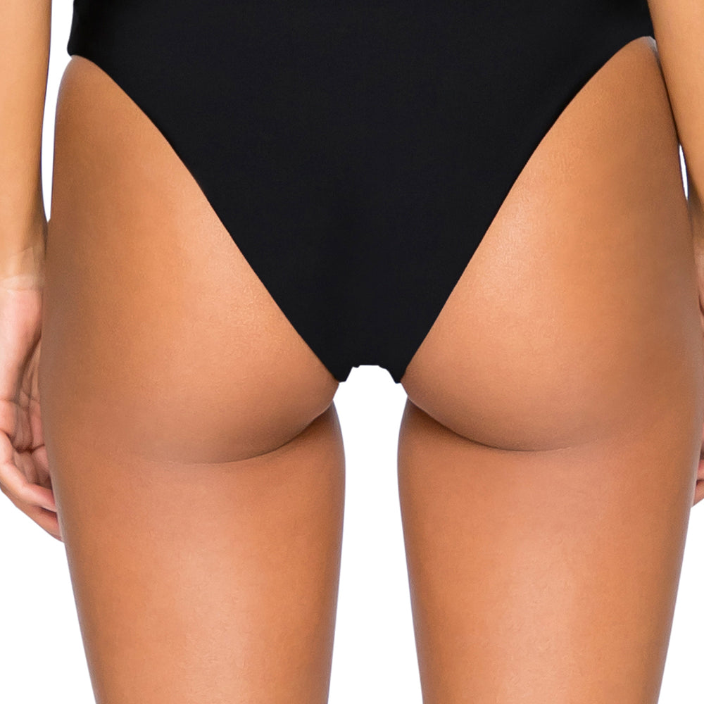 B Swim Black Out Cove Hi-Waist Bikini Bottom