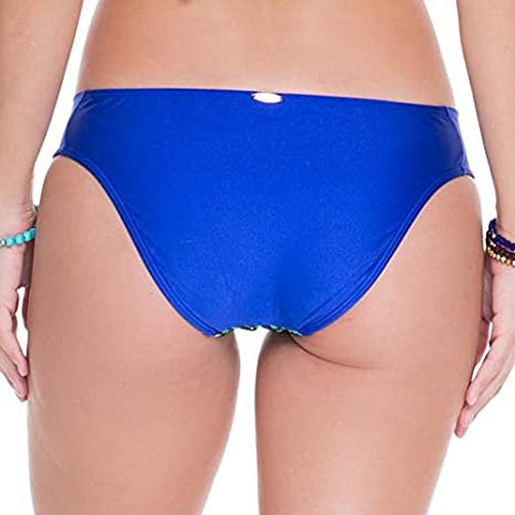 Luli Fama Miami Blue Kiss Full Tab Bikini Bottom