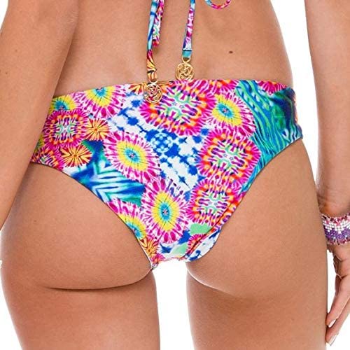 Luli Fama Miami Beautiful Mess Reversible Stitched Bikini Bottom