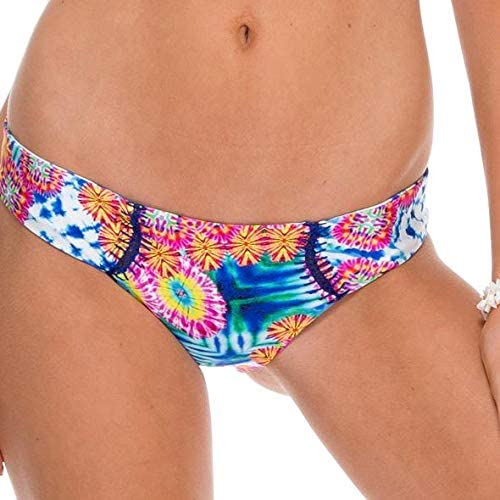 Luli Fama Miami Beautiful Mess Reversible Stitched Bikini Bottom
