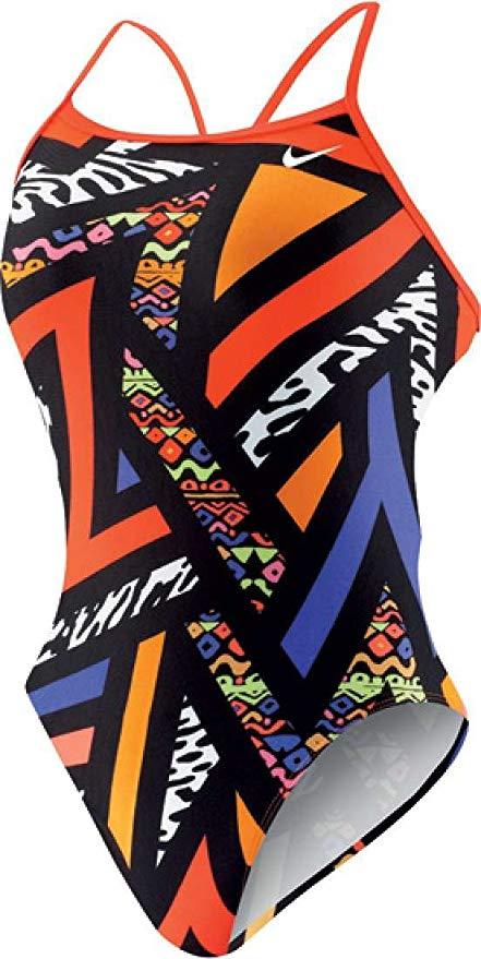 Nike Swim Girls' Female POW Lingerie Tank One Piece