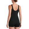 Nike Swim Women's Solid Legsuit Full Body One Piece Leotard Black