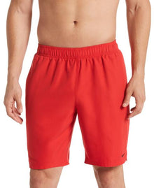  Nike Swim Men's Solid Lap 9" Volley Shorts University Red