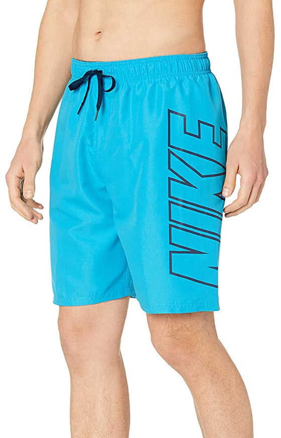 Nike Swim Men's Volley Breaker 9 Inch Swim Shorts Light Blue Fury