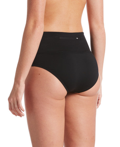 Nike Swim Women's Essential High Waist Bikini Bottom Black