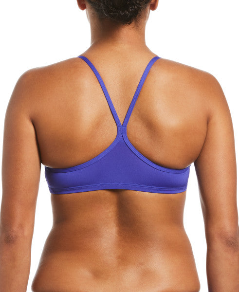 Nike Swim Women's Solid Essential Racerback Bikini Top Indigo Burst