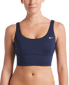 Nike Swim Women's Essential Scoop Neck Midkini Top Midnight Navy