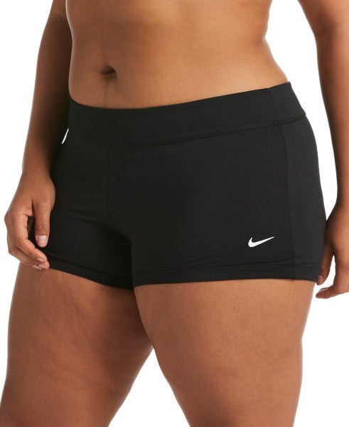 Nike Swim Women's Plus Size Essential Kick Shorts Black