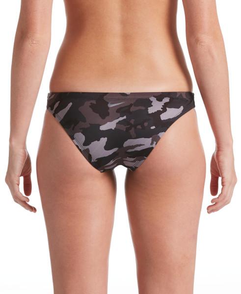 Nike Swim Women's Camo Bikini Bottom Black