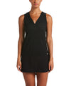 Nike Swim Women's Geo Hooded Dress Cover Up Black