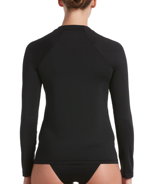 
                      
                        Nike Swim Women's Solid Long-Sleeve Hydroguard Swim Shirt Black
                      
                    