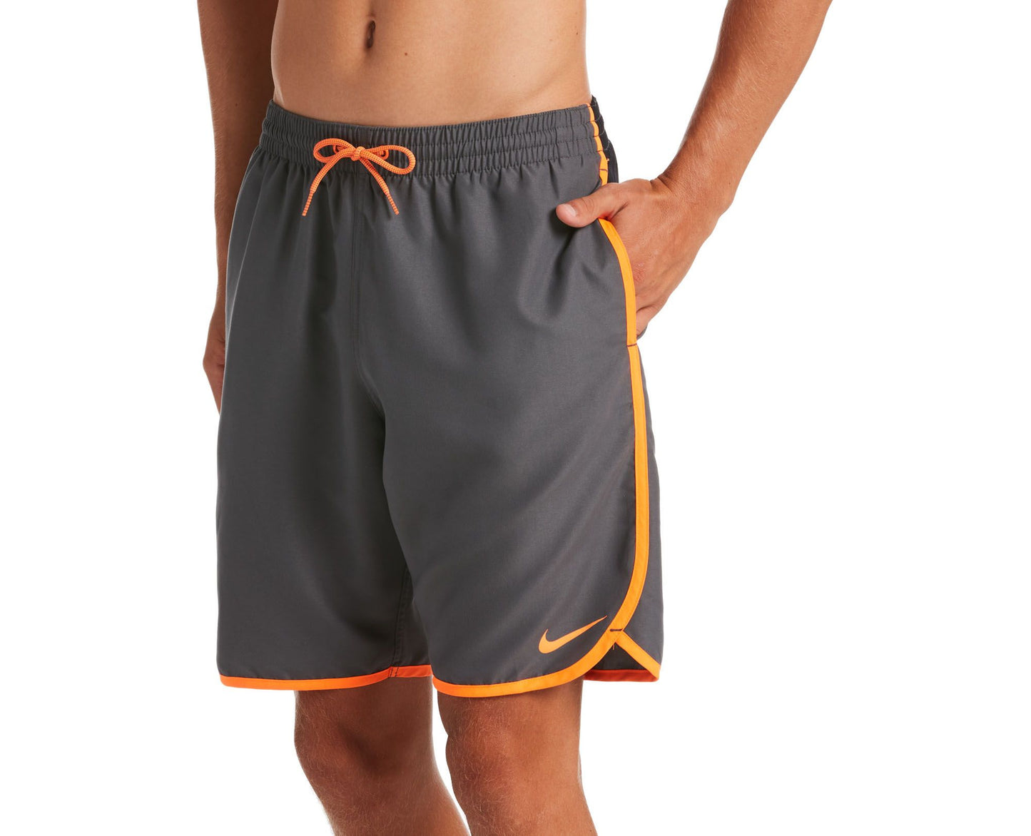 Nike Swim Men's Diverge Volley Swim Trunks Total Orange