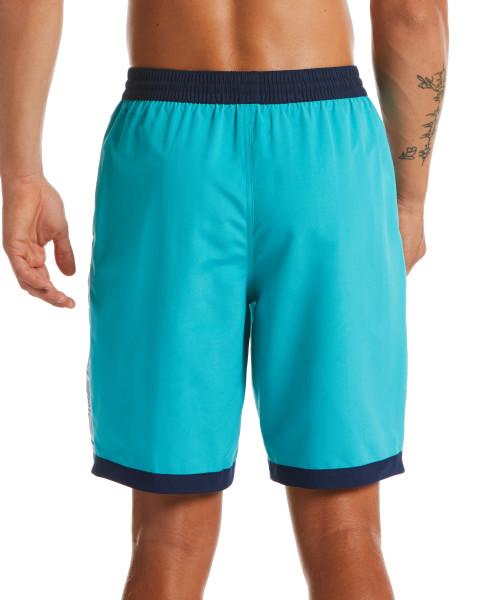 Nike Swim Men's Funfetti Racer 9" Volley Board Shorts Oracle Aqua