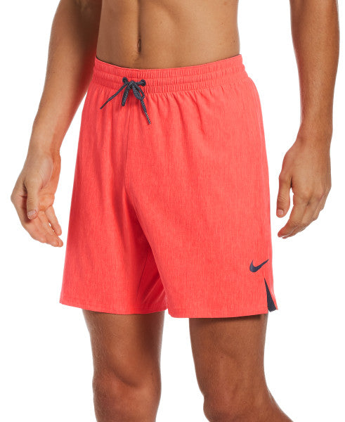 Nike Swim Men's Essential Vital 7 Inch Volley Shorts Bright Crimson