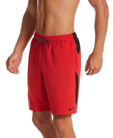  Nike Swim Men's Contend 9" Volley Board Shorts University Red