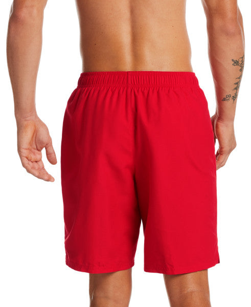 Nike Swim Men's Solid Essential Lap 9" Volley Shorts University Red