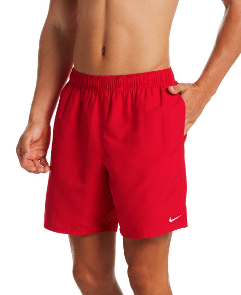 Nike Swim Men's Essential Lap 7 Inch Volley Shorts University Red