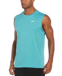  Nike Swim Men's Sleeveless Hydroguard Swim Shirt Washed Teal