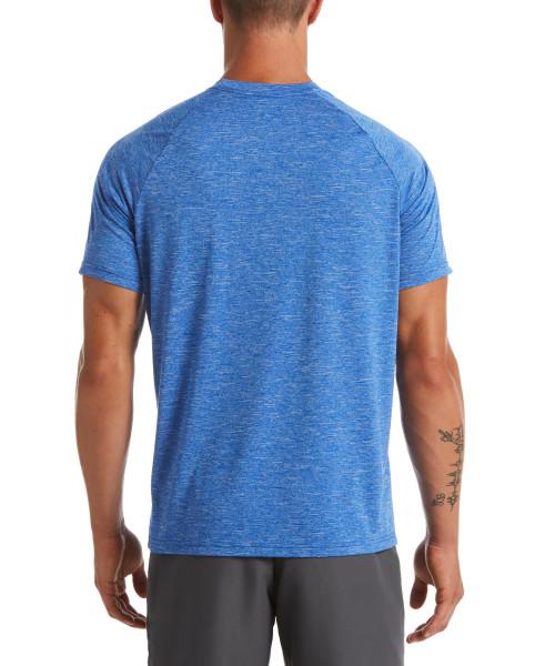 Nike Swim Men's Heather Short-Sleeve Hydroguard Game Royal