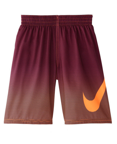 Nike Swim Boys' Color Fade Breaker 8" Volley Board Shorts Total Orange