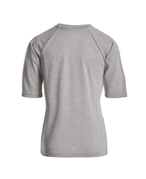 Nike Swim Boys' Half-Sleeve Hydroguard Swim Shirt Particle Grey