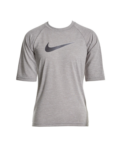 Nike Swim Boys' Half-Sleeve Hydroguard Swim Shirt Particle Grey