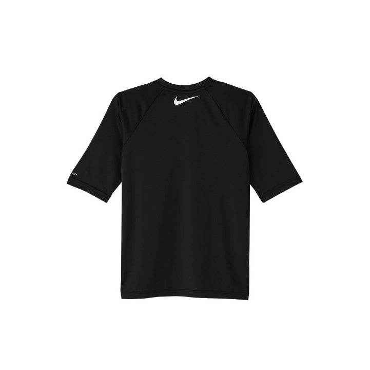 Nike Swim Boys' Tilt Half-Sleeve Hydroguard Swim Shirt Black