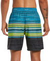 Nike Swim Men's Oxidized Stripe Breaker 7" Volley Board Shorts Laser Blue
