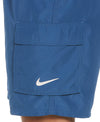 Nike Swim Men's Belted Packable 9" Volley Swim Shorts Dk Marina Blue