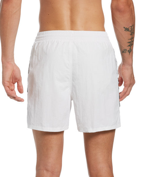 Nike Swim Men's JDI Logo Tape Racer 5'' Volley Trunks White