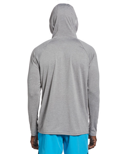 Nike Swim Men's Hooded Long-Sleeve Hydroguard Swim Shirt Particle Grey