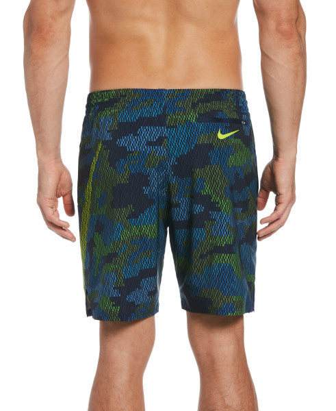 Nike Swim Men's Mantra Camo 7" Volley Trunks Midnight Navy