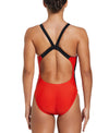 Nike Swim Women's Logo Tape Fastback One Piece Picante Red