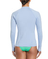 Nike Swim Women's Essential Logo Long Sleeve Zip Cover Up Cobalt Bliss