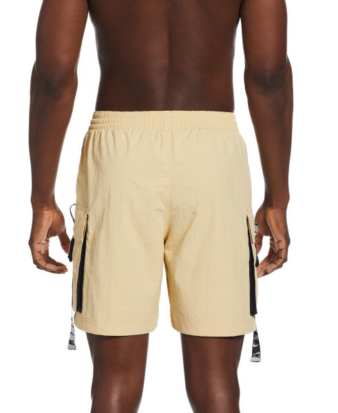 Nike Swim Men's 7" Logo Tape Cargo Swim Trunks Team Gold