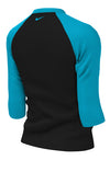 Nike Swim Girls' Logo Short Sleeve Hydroguard Black
