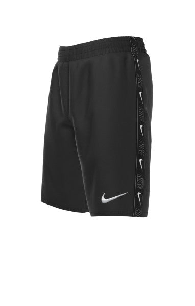 Nike Swim Boys' Logo Tape Lap 7" Volley Short Black