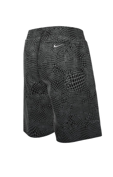 Nike Swim Boys' Grid Swoosh Breaker 7" Volley Shorts Black