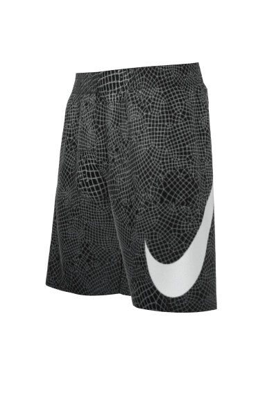 Nike Swim Boys' Grid Swoosh Breaker 7" Volley Shorts Black