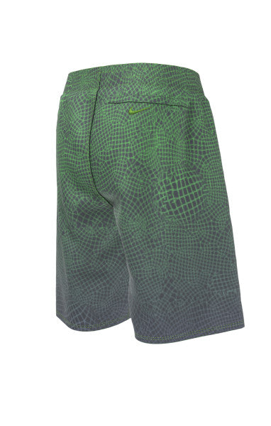 Nike Swim Boys' Grid Swoosh Breaker 7" Volley Shorts Green Strike